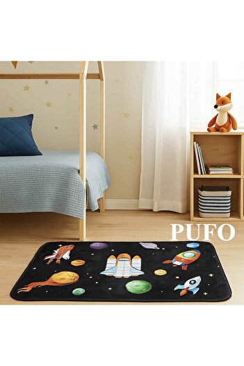 PUFO Flying Rocket children's room rug, 60 x 40 cm, polyester