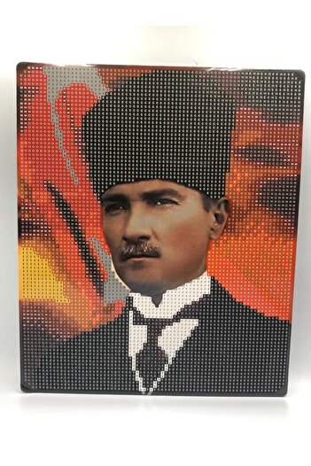 DUCK HOBY 21X25 Ataturk Beaded Stone Processing Mosaic Diamond Tapestry Table Picture Bead Puzzle, Bead, Stone Processing