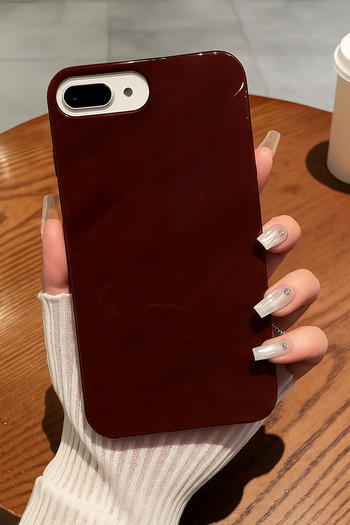 Fibaks Case for Apple iPhone 7/8 Plus Case Shock Absorbing Silicone Cover with Glossy Embossed Wave Design Pattern