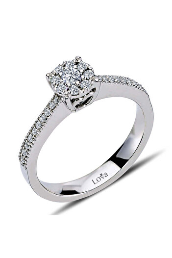 Lova 1 Karat Tektaş Görünümlü Pırlanta Yüzük - 1060071