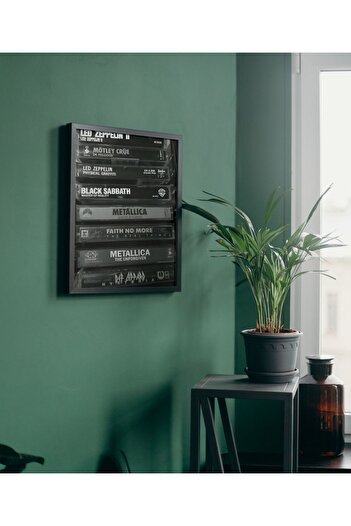 Arthopia Metallica Kasetleri Pinterest Poster Çerçeveli Yüksek Kaliteli Tasarım Tablo