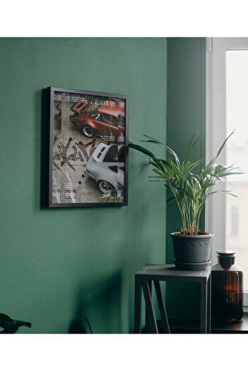 Arthopia Tokyo Drift Fast Cars Vintage Dekorasyon Yüksek Kaliteli Çerçeveli Duvar Tablosu Poster