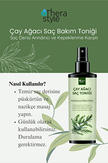 Thera Style Çay Ağacı Saç Bakım Toniği Saç Derisi Arındırıcı Ve Kepeklenme Karşıtı 50 ml