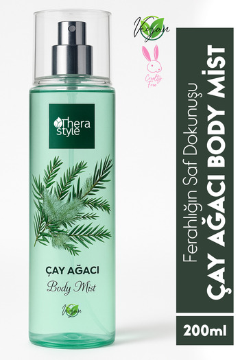 Thera Style Çay Ağacı Vücut Spreyi 200ml | Tea Tree Oil Body Mist | Gün Boyu Kalıcı Büyük Boy