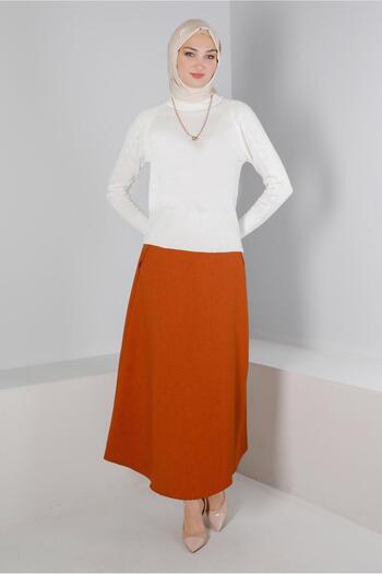 Alvina 60339 Model Pocketed Flounce Skirt