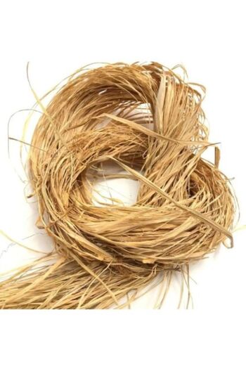 PartAntalya Natural Raffia Banana Fiber Natural Rope Straw Rope Ornament Material Gift Box