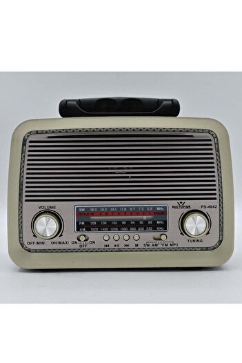 Micro Plus Microplus Bluetooth FM Radio with Built in LED light & USB / AUX / MP3 / SD Card Function 4W PS-4642