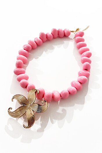 New Obsessions Starfish End Large Beaded Necklace
