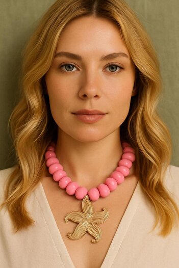 New Obsessions Starfish End Large Beaded Necklace