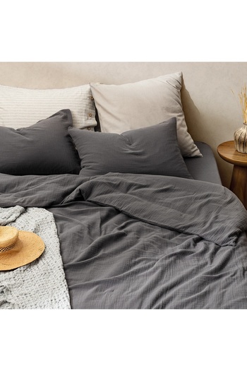 Madame Coco Marla Musselin-Bettbezug-Set für Kingsize, elastisch