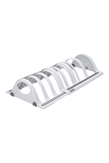 Madesmart Plastic Non-Slip Feet Space Saver Expandable Bakeware Organizer White 39cm