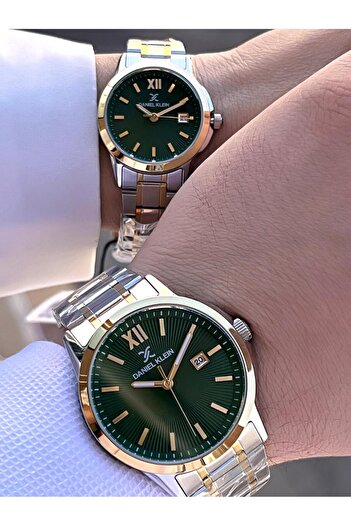 Daniel Klein At Wrist.1.531 - 30 m Water Resistant with Steel Cord, Couple Watch and Special Design Wristwatch Set