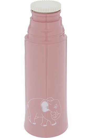 Alsaif Gallery Light Pink German Thermos With White “Zoo” Pattern