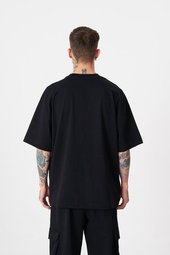 Machinist Ανδρικό μπλουζάκι Sylvester Printed Oversize μαύρο
