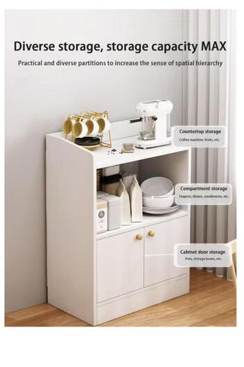 Generic Coffee cabinet, large wall-mounted coffee table, modern and simple home coffee corner