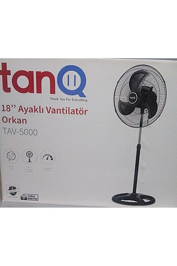 TANQ Orkan Tav-5000 Metal Güçlü Pervaneli- 3 Pervaneli Vantilatör