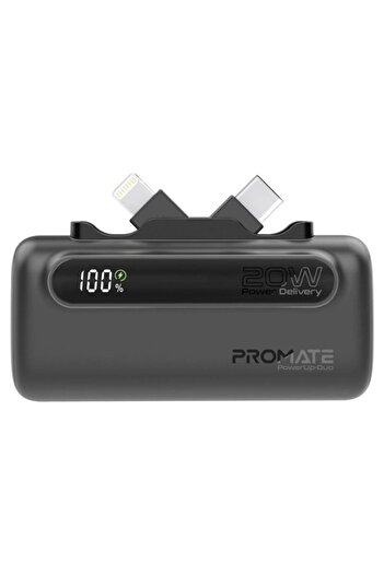 Promate 5000mAh portable battery with 20W USB-C™ connector