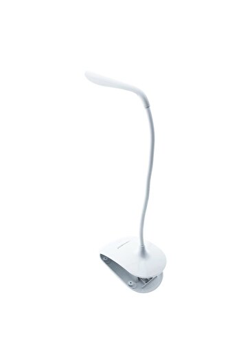 ESPERANZA LED lamp, Esperanza Deneb ELD104W, with clamp, flexible arm 21 cm, cable 110 cm, white