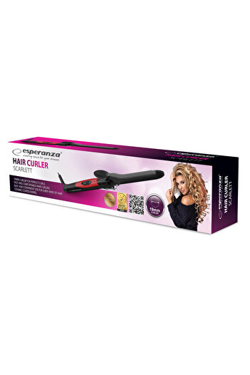 ESPERANZA Hair curler ESPERANZA Charlise EBL004, 25W, 19mm, Black/Pink