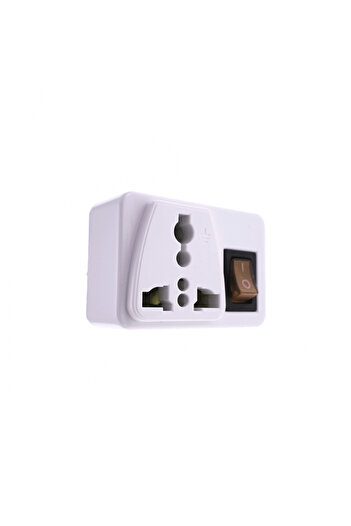OEM Us/uk to Europe plug adapter, with switch, cb-06, white