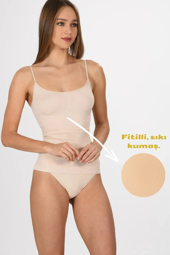 CUBBUX Women's Seamless Corset Recovery Tank Top with Rope Straps (100% Shrinks the Size)