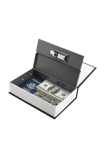 startech Rectangular Shaped Combination Lock Diversion Book Safe Black