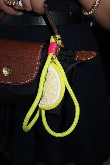 TAKIŞTIR Yellow Color Lemon Figured Bag Charm/ Keychain