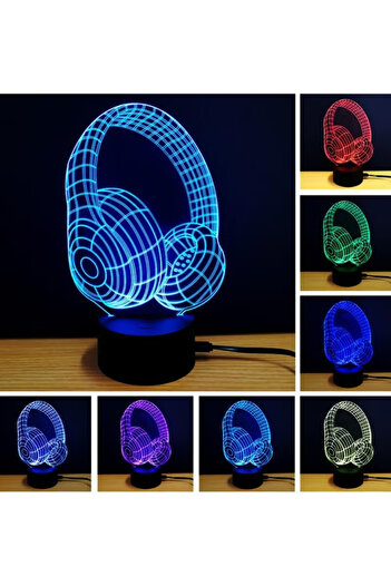 Primo Plus 3D LED RGB Optical Illusion Night Lamp White 20 x 10cm