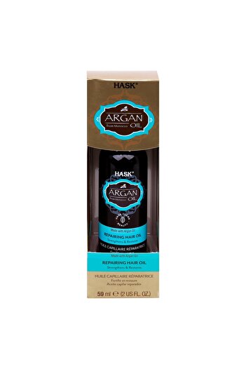 HASK Argan Oil Repairing Hair Oil 59ml – Strengthens & Smooths Dry, Damaged Hair