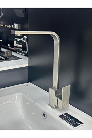 Boheme Inox Corner Pipe Sink Faucet
