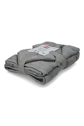 Bibb Home 6-Piece Zero Twist Super Soft Ultra Absorbent Towel Set Alloy TOWEL