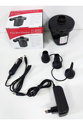 Primo Plus Mattress Inflatable Electric Air Pump Black