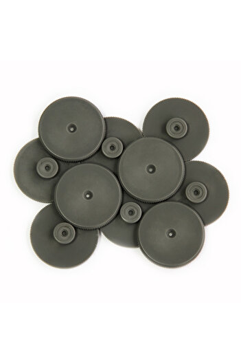 Deli 0152 SP Consumables Φ28×2.5mm 10PCS/BAG, GREY – Ideal for Heavy Punch Use