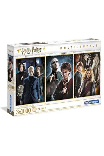 Harry Potter Puzzle – Characters – 3 x 1000 Pieces – Black – 41.8 x 27.8 cm Each