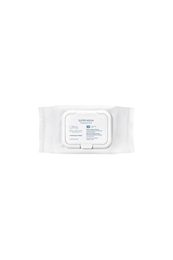 Missha Makeup remover wipes (based on Hyaluronic Acid and oils), Missha, 30 pcs