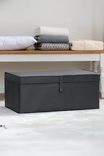 FORSACE Multi-Purpose Laundry Storage Organizer Etc. Bin Box Mega Plus 70X40X30 cm Anthracite
