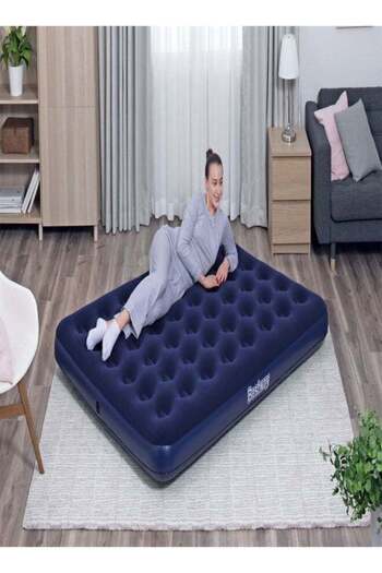 BESTWAY Inflatable Air Mattress - Comfortable - Large Velvet Size 203x152x22 Model No. 67003-26