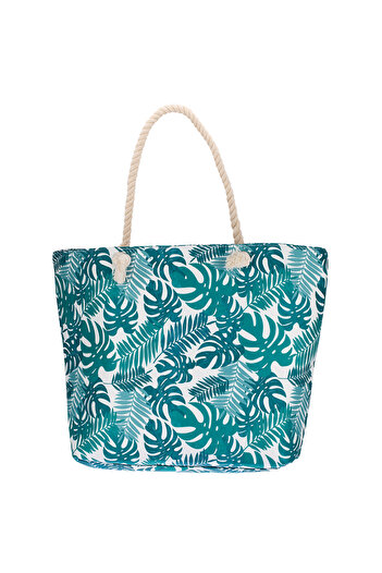 Bordomix Women's Zippered Beach Bag Patterned Beach Bag Daily Bag Picnic Bag Y25670-21