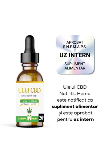 NUTRIFIC CBD Oil 20% 10ml, Nutrific Hemp, 2000 mg, Full Spectrum