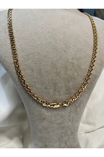 Fam&Co Jewelry Kadın Xuping Rose Gold Kalın Zincir Kolye – Dökümlü ve Parlak Model