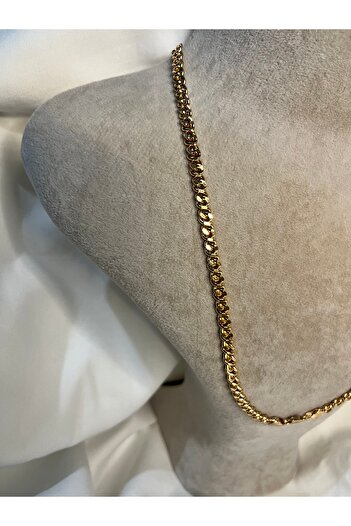 Fam&Co Jewelry Kadın Xuping Rose Gold Kalın Zincir Kolye – Dökümlü ve Parlak Model