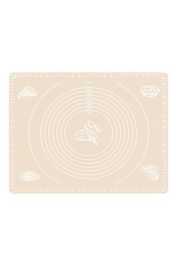BV Silicone Dough Mat, Non-Stick Sheet, 60x80 cm, Beige, 559COF