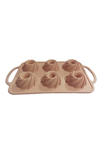 BV Silicone cake pan, Spiral 6 cavities, 27 cm, CooKstyle, 130COF