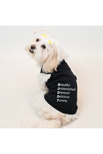 Buddy Store Cat & Dog Outfit Clothes Outfits - Acrostic Printed Summer Tank Top