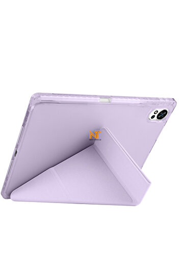 Nezih Case Huawei MatePad 12 X 2025 Uyumlu Trifolding Kalem Bölmeli Arkası Yumuşak Silikon Kılıf