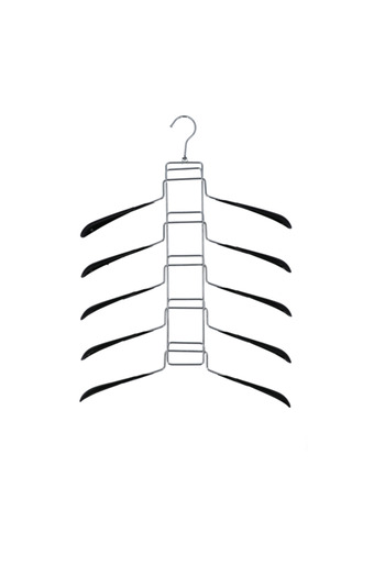 HONEYBEE Wonder Cloth Hanger Silver and Black