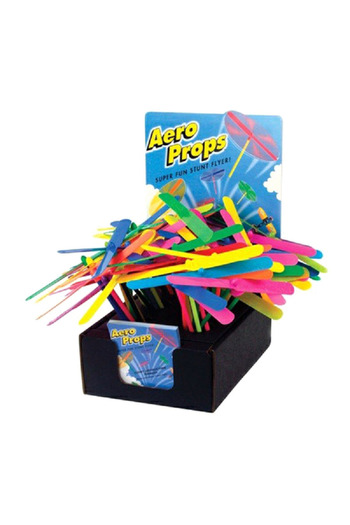 Aero Motion Aero Props Hand Powered Flying Propeller Toy Assorted Color