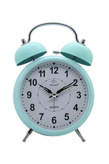 dojana Round Analog Desk Clock Light Green