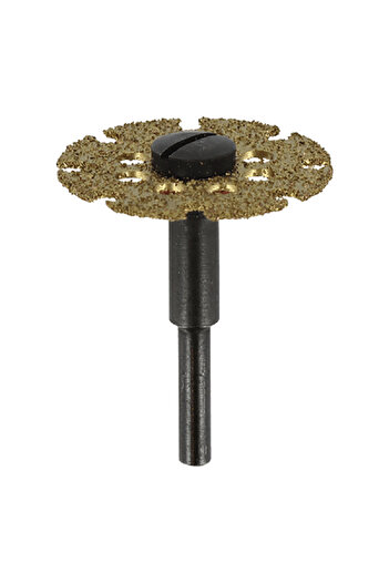 Dremel Cut and Shape Wheel with Carbide Coating for Cutting Wood and Laminate Brown and Black