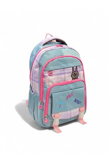 Epod Boys / Girls Middle School Wide Pocketed Patterned 5 Pocket School, Back, Backpack